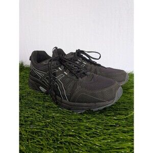 ASICS GEL-Venture 7 Black Sheet Rock Men's Size 8 Extra Wide 4E Shoes 1011A561